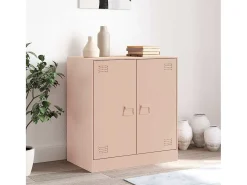 Aparador de acero rosa 67x39x73 cm