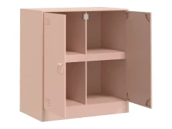Aparador de acero rosa 67x39x73 cm