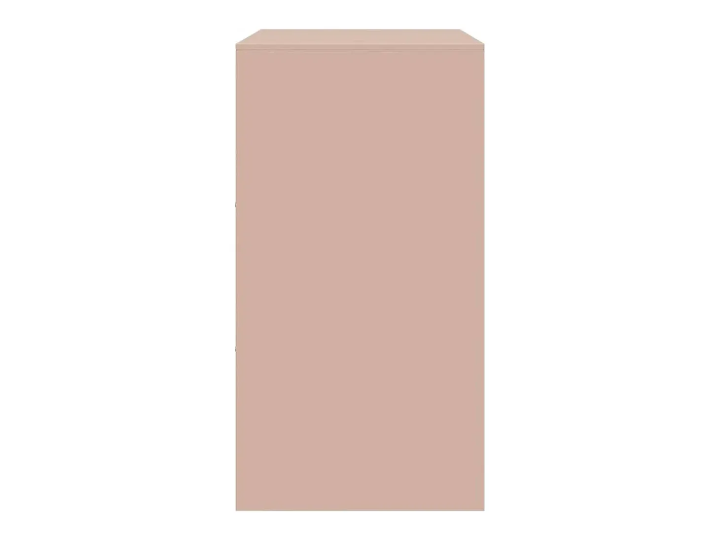 Aparador de acero rosa 67x39x73 cm