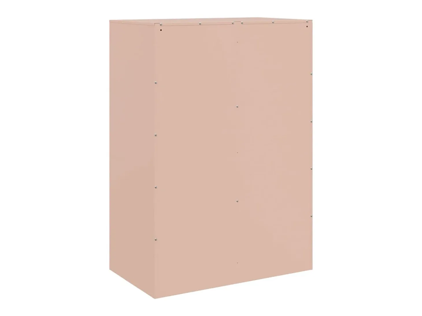 Aparador de acero rosa 67x39x95 cm