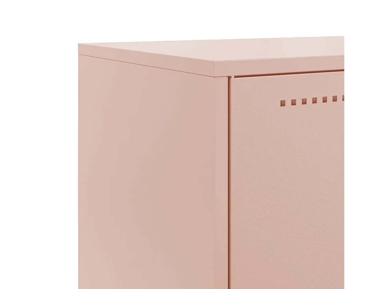 Aparador de acero rosa 68,5x38,5x123,5 cm