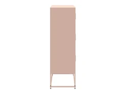 Aparador de acero rosa 68,5x38,5x123,5 cm