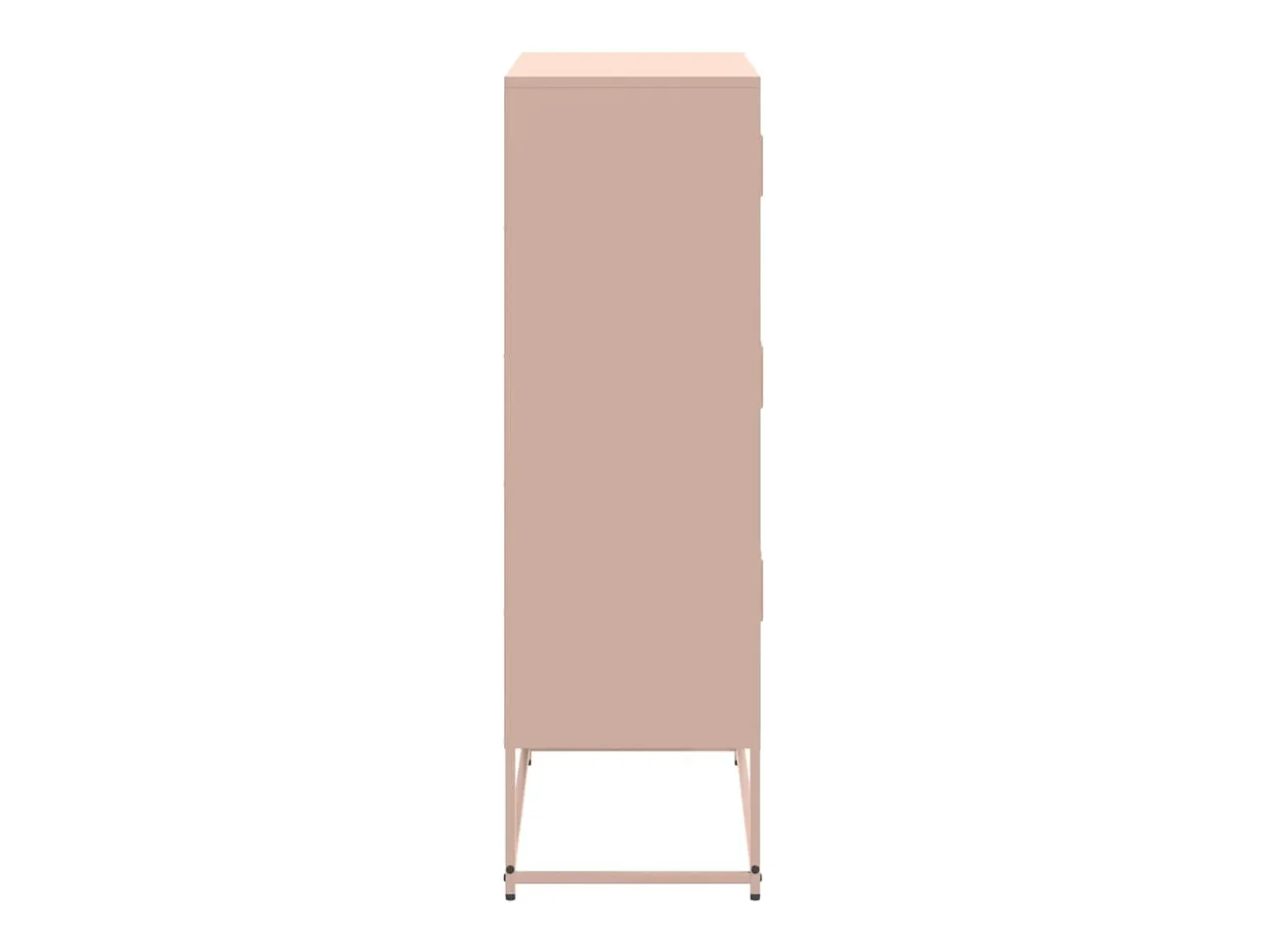 Aparador de acero rosa 68,5x38,5x123,5 cm