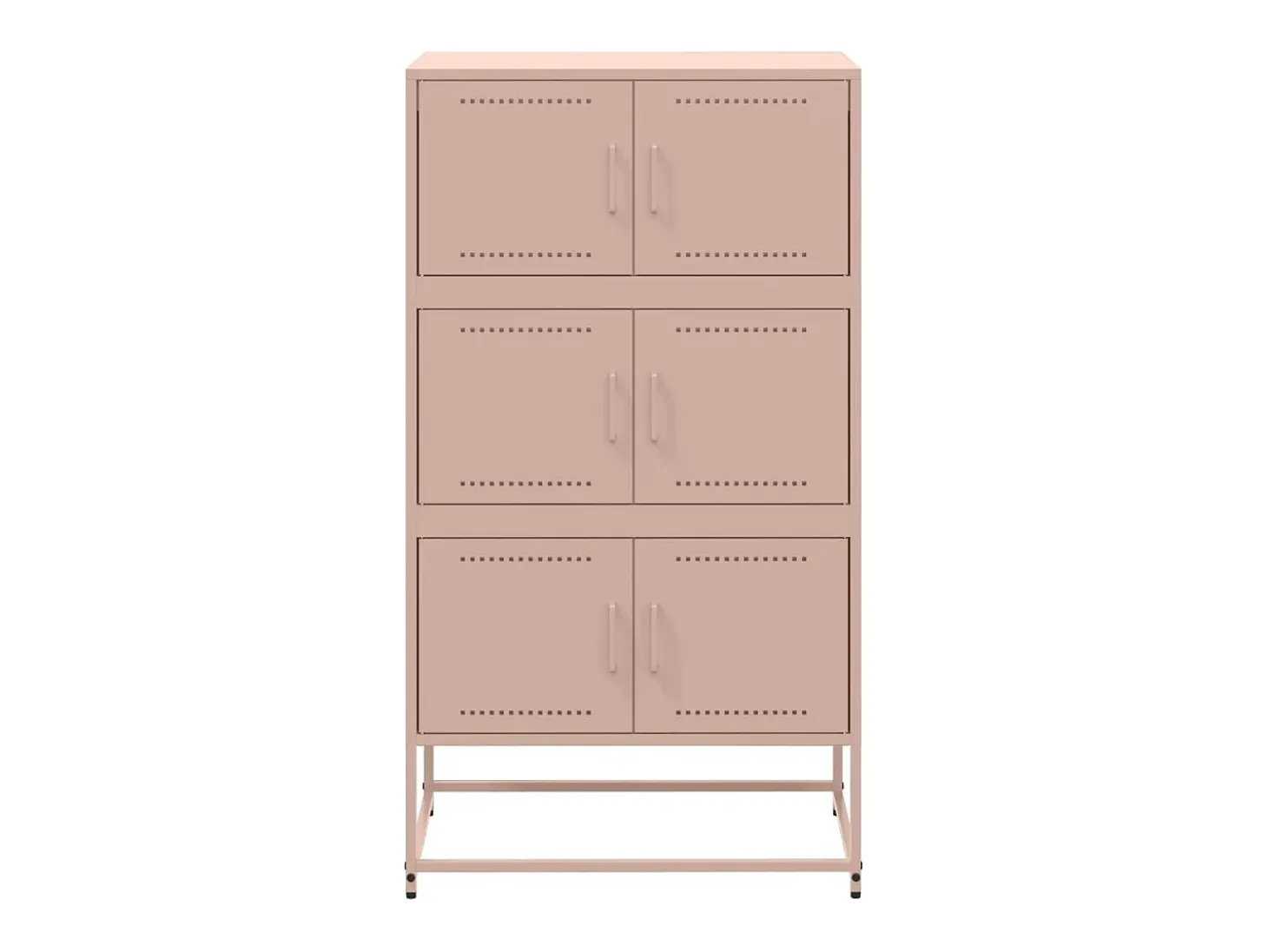 Aparador de acero rosa 68,5x38,5x123,5 cm