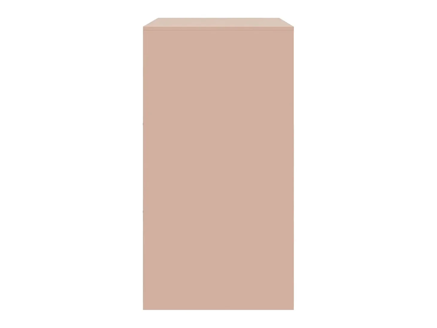 Aparador de acero rosa 67x39x73 cm