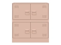 Aparador de acero rosa 67x39x73 cm