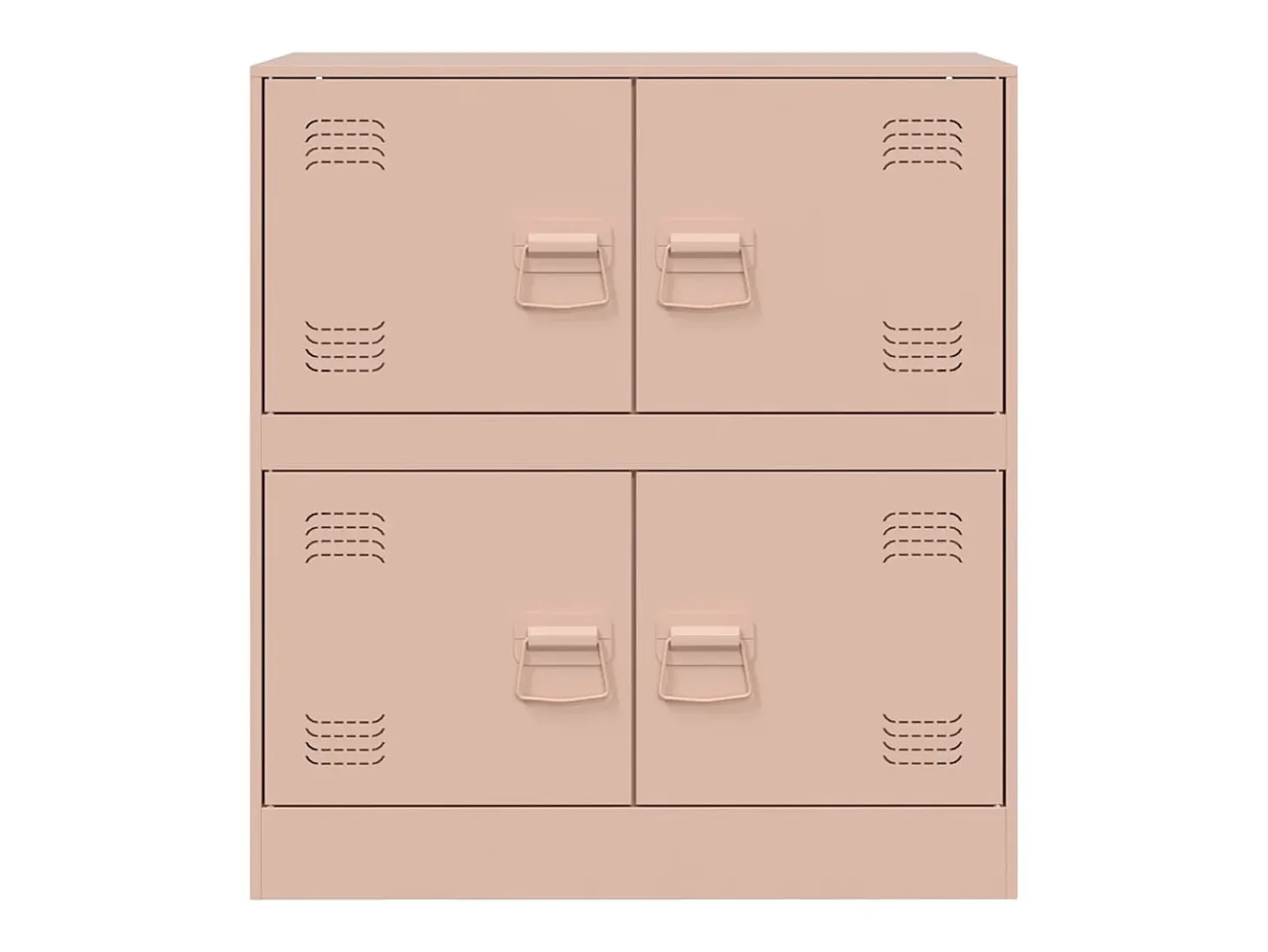Aparador de acero rosa 67x39x73 cm