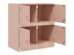 Aparador de acero rosa 67x39x73 cm