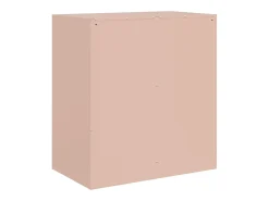 Aparador de acero rosa 67x39x73 cm