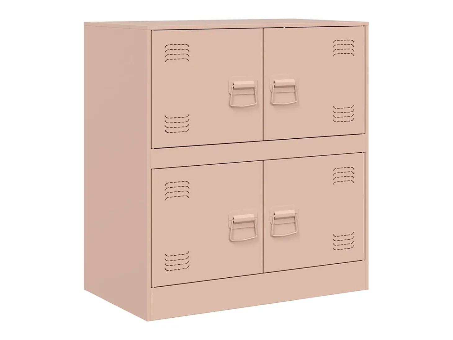 Aparador de acero rosa 67x39x73 cm