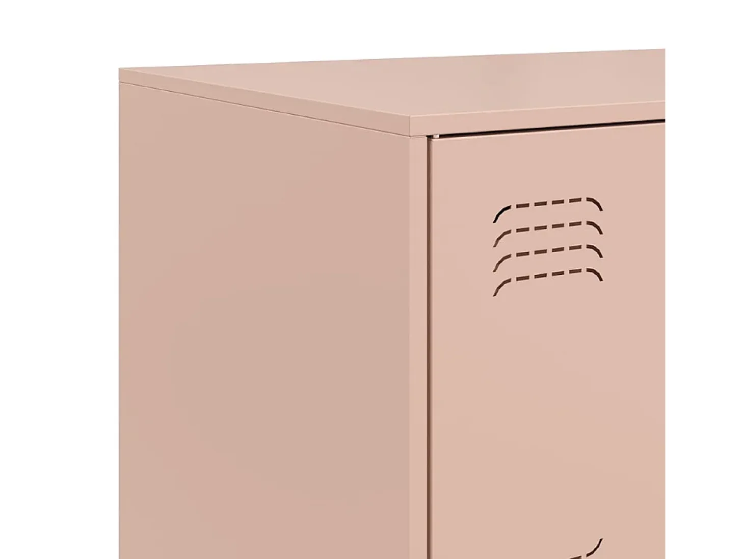 Aparador de acero rosa 67x39x73 cm