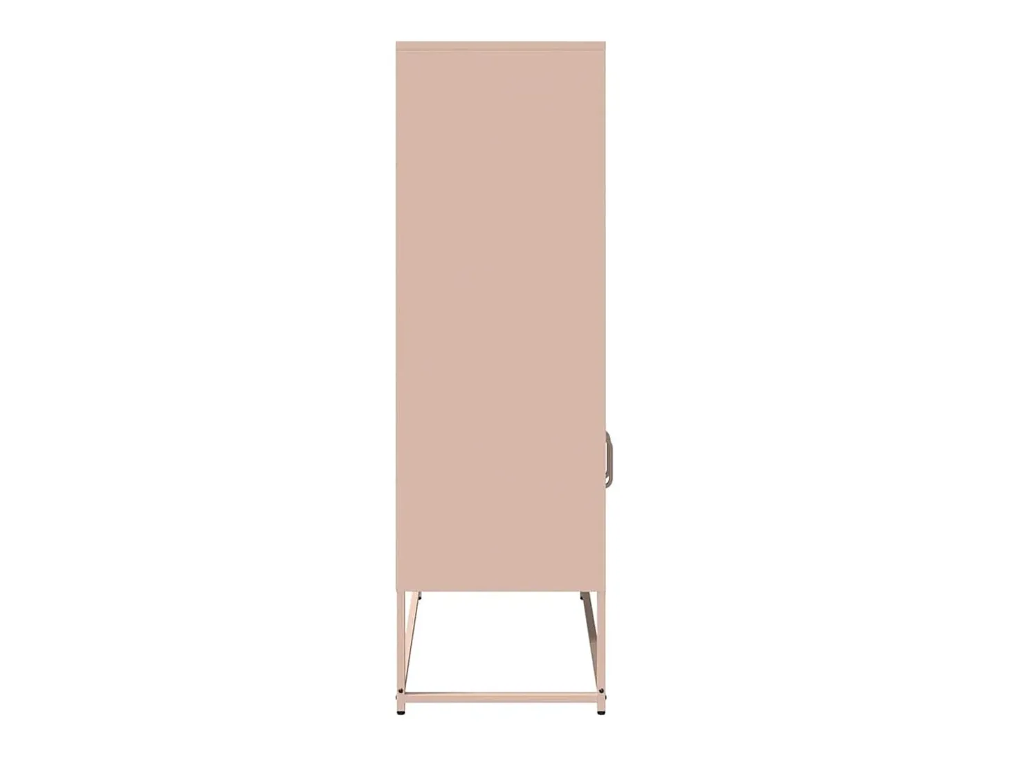 Aparador de acero rosa 68x39x123 cm
