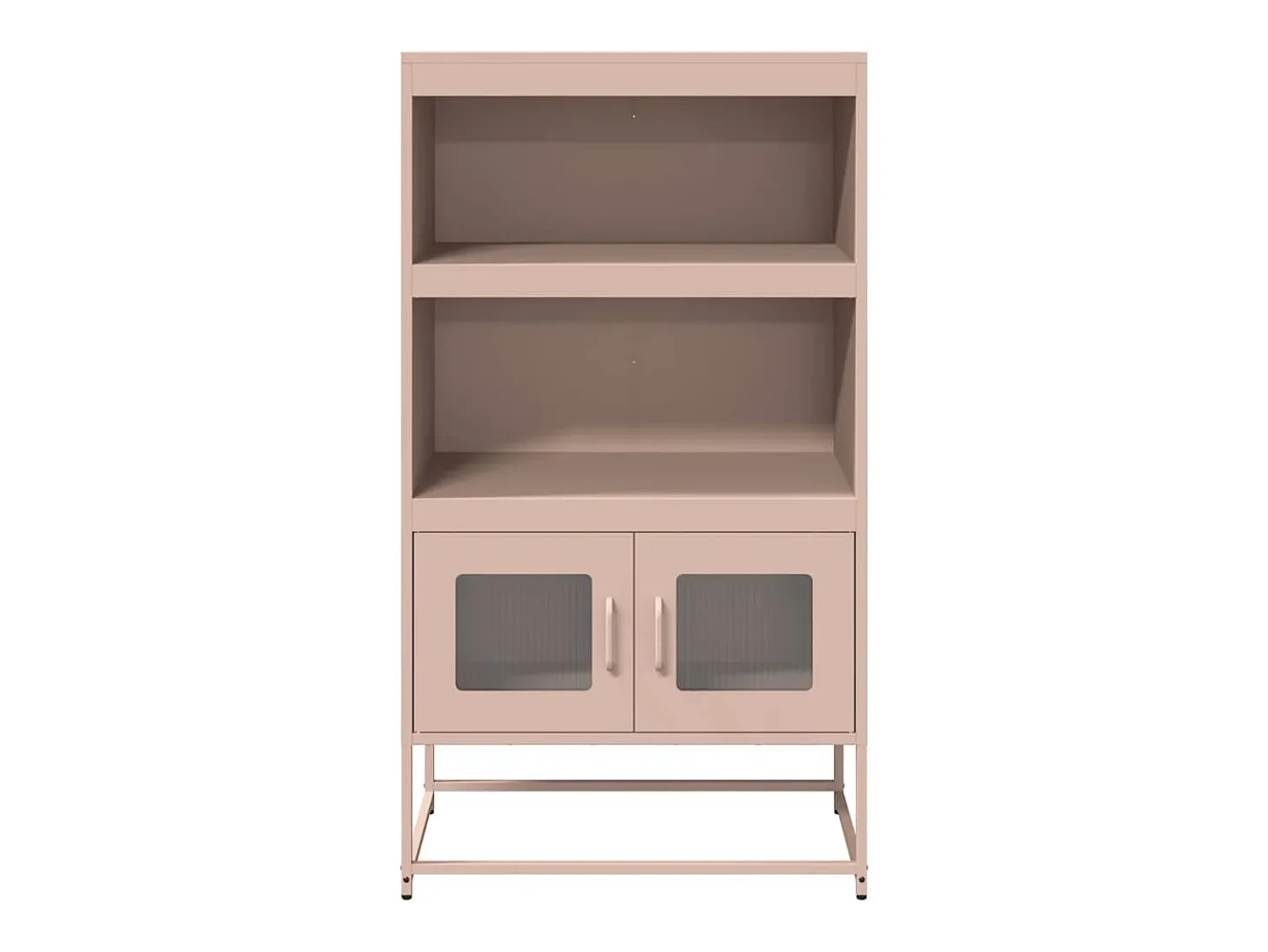 Aparador de acero rosa 68x39x123 cm