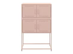 Aparador de acero rosa 68,5x38,5x107 cm