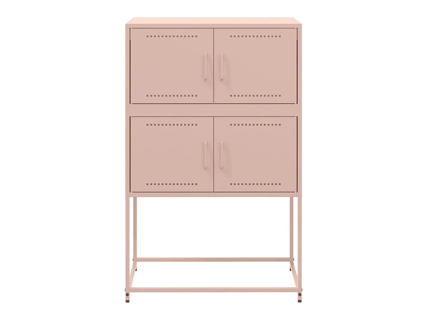 Aparador de acero rosa 68,5x38,5x107 cm