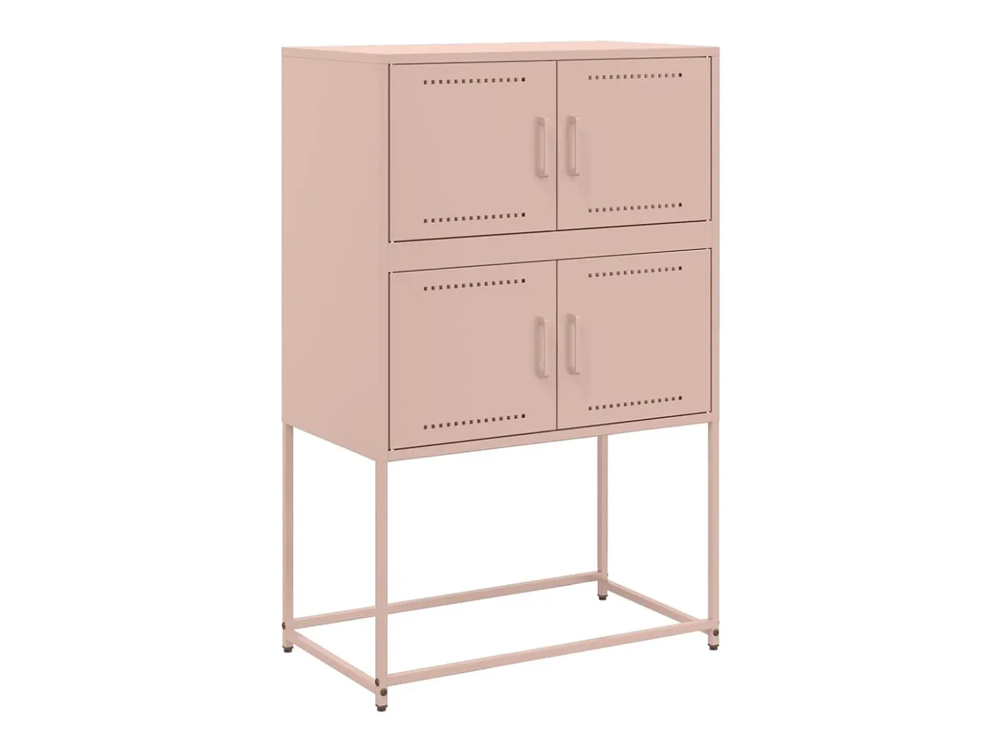 Aparador de acero rosa 68,5x38,5x107 cm