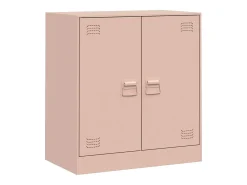Aparador de acero rosa 67x39x73 cm ES411161