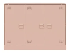Aparador de acero rosa 99x39x73 cm