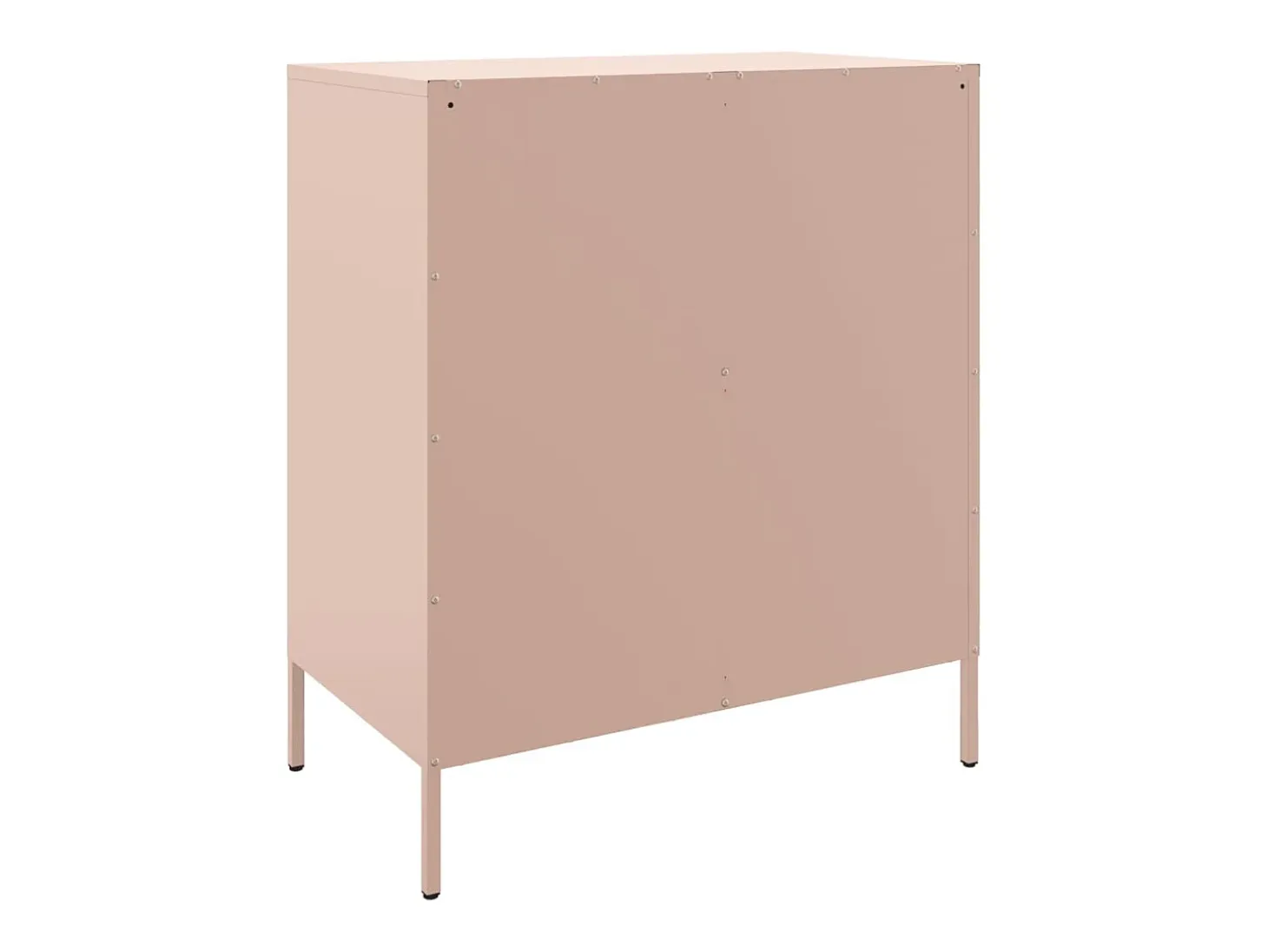 Aparador de acero rosa 68x39x79 cm
