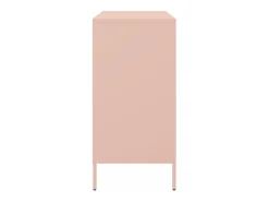 Aparador de acero rosa 68x39x79 cm