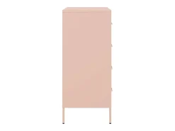 Aparador de acero rosa 68x39x89 cm