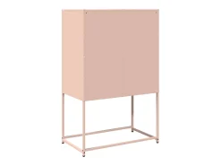 Aparador de acero rosa 68x39x107 cm
