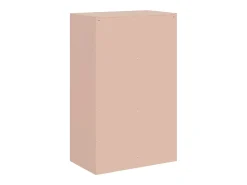 Aparador de acero rosa 67x39x107 cm