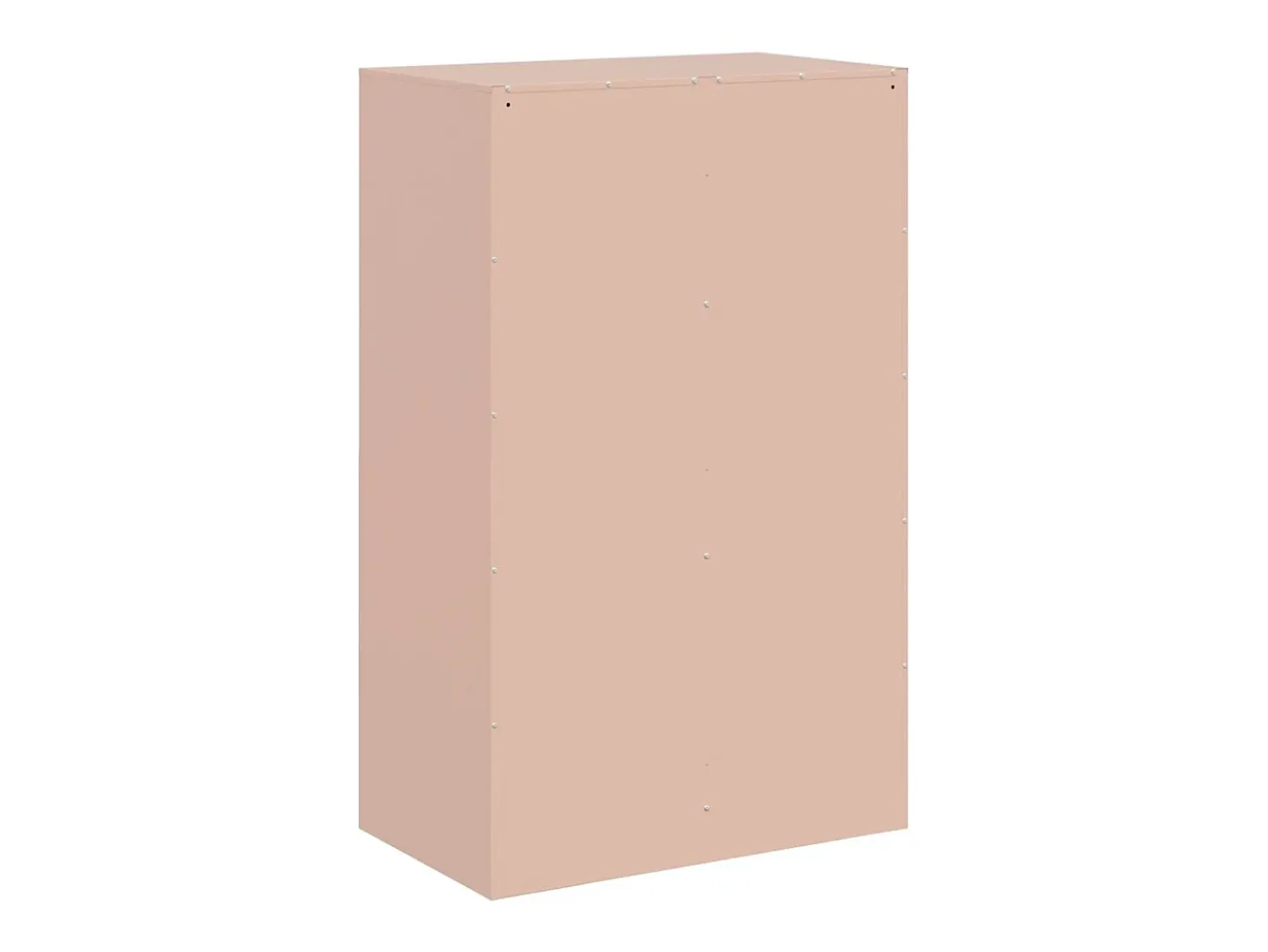 Aparador de acero rosa 67x39x107 cm