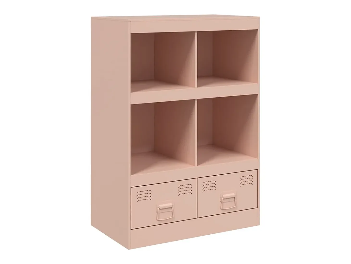 Aparador de acero rosa 67x39x95 cm