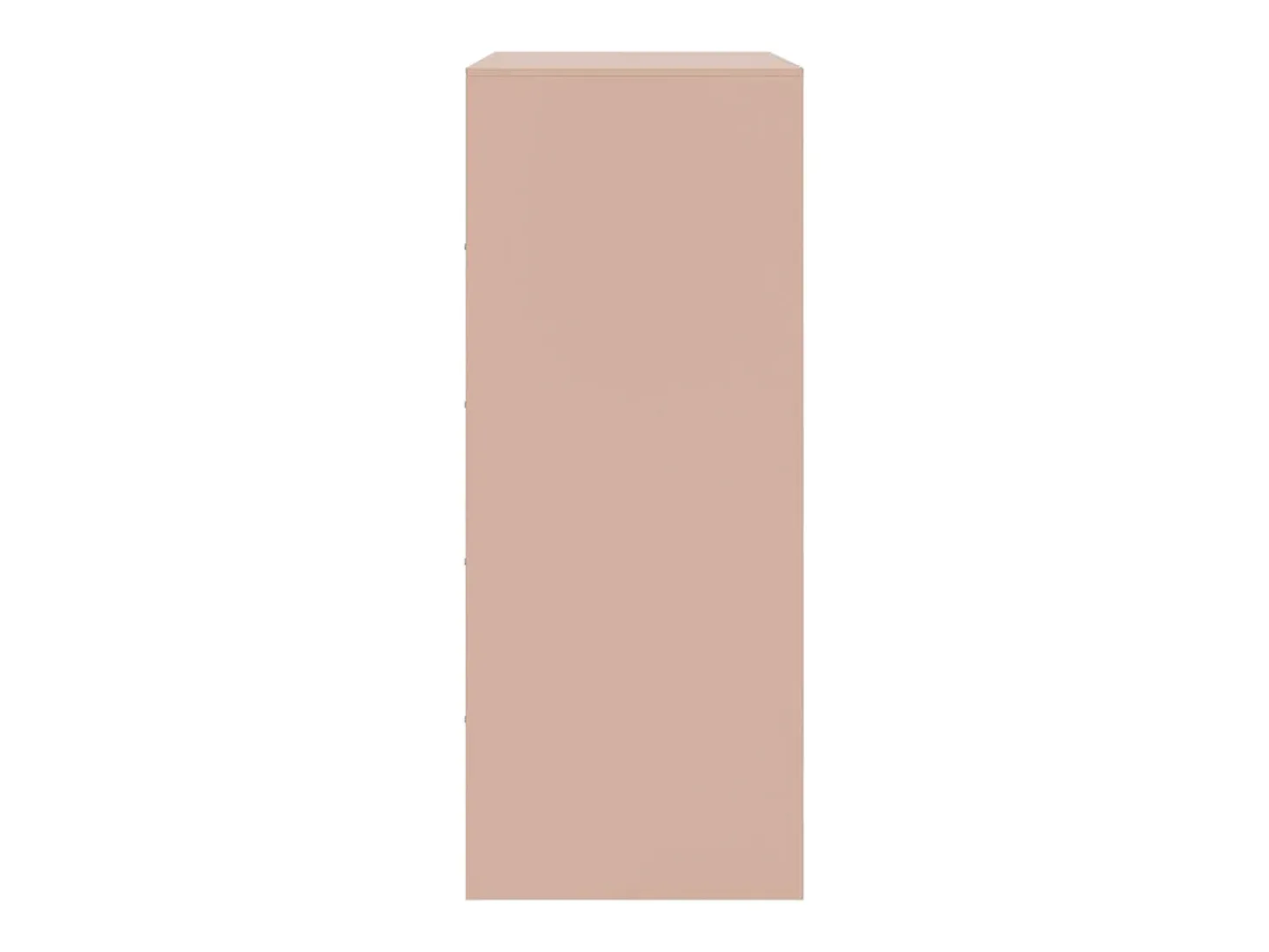 Aparador de acero rosa 67x39x95 cm