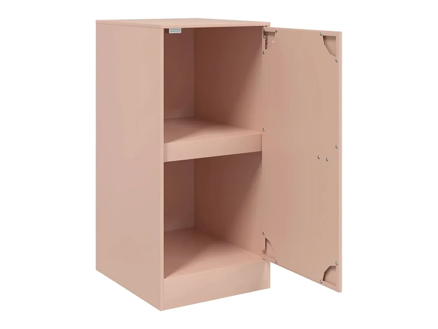 Aparador de acero rosa 34,5x39x73 cm