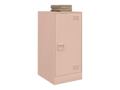 Aparador de acero rosa 34,5x39x73 cm