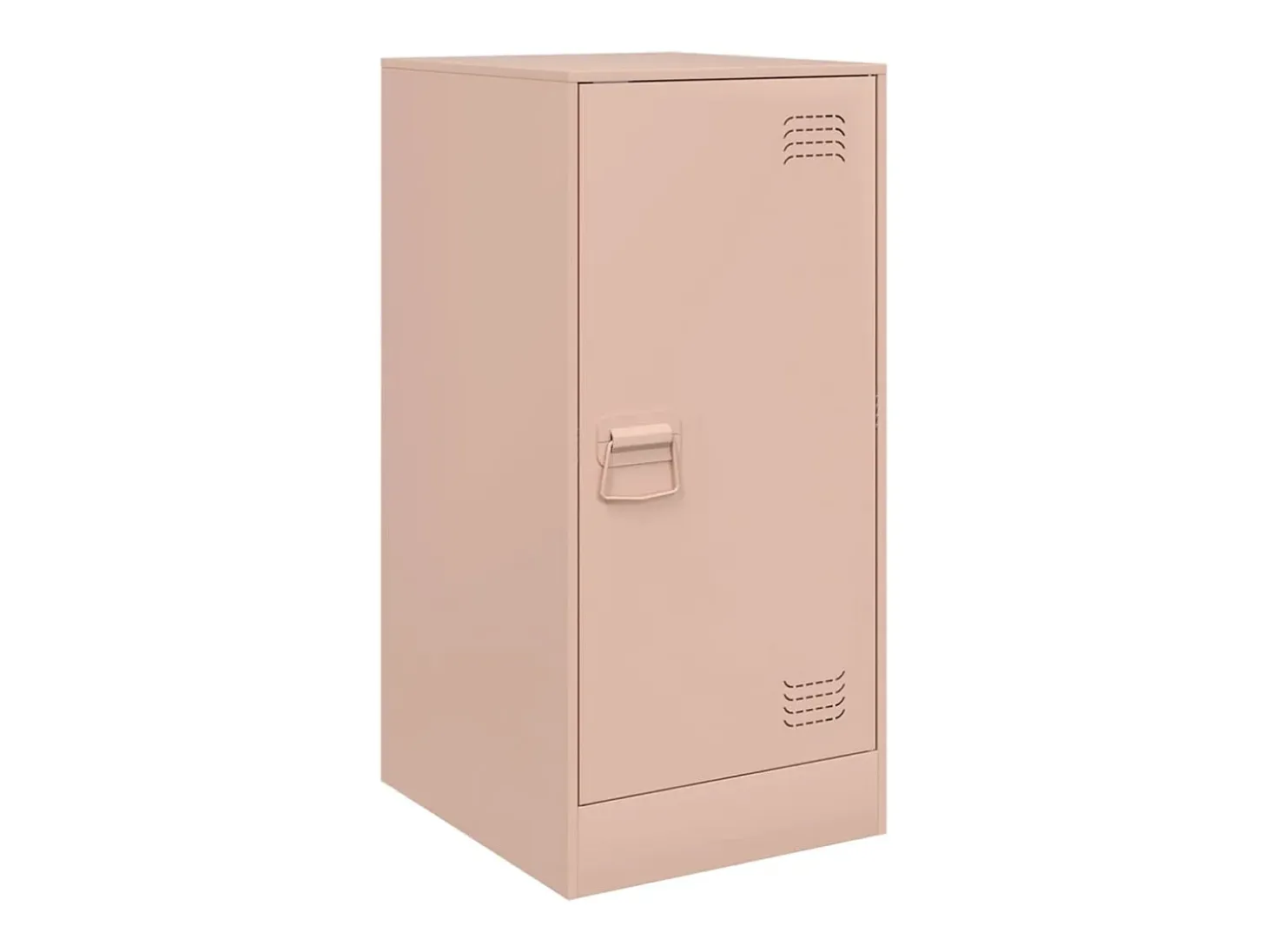 Aparador de acero rosa 34,5x39x73 cm