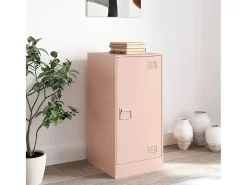 Aparador de acero rosa 34,5x39x73 cm
