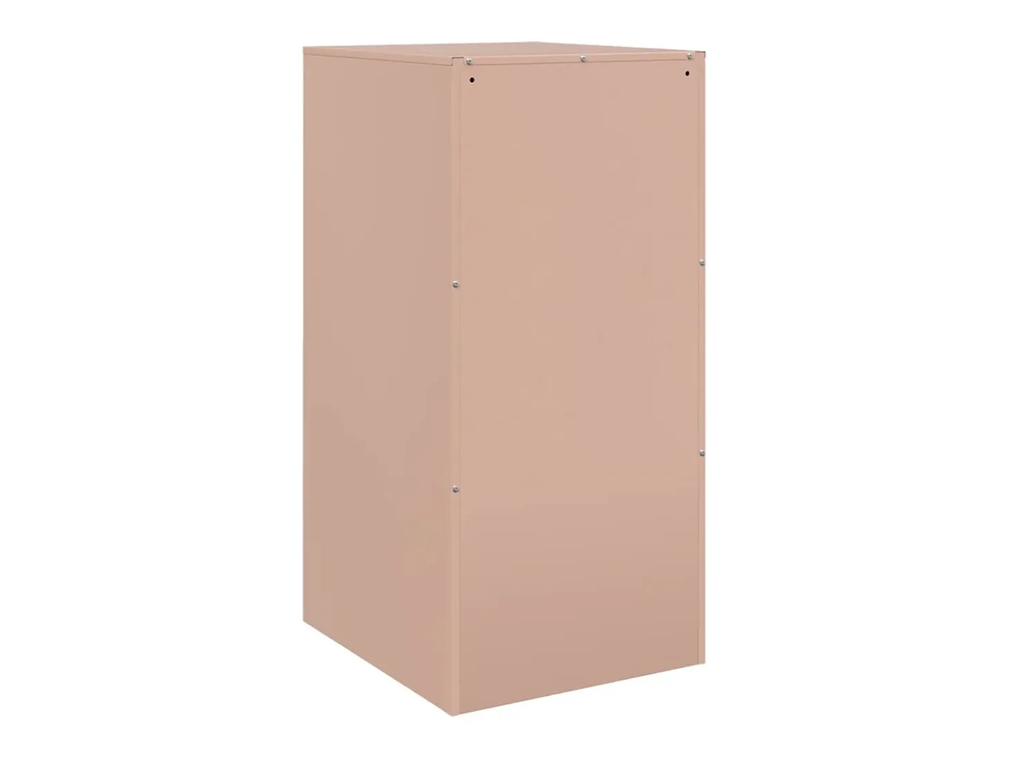 Aparador de acero rosa 34,5x39x73 cm