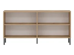 Aparador de aglomerado – 150 cm x 75 cm x 36 cm – Roble Zafiro – Aglomerado recubierto de melamina