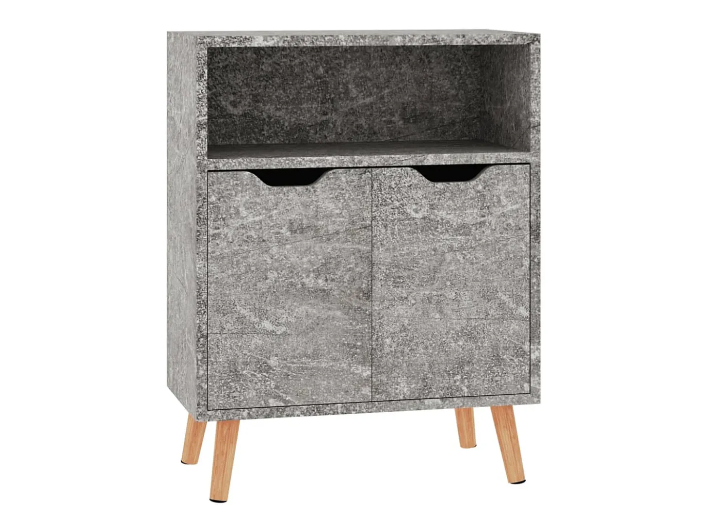 Aparador de aglomerado gris hormigón 60x30x72 cm