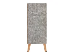 Aparador de aglomerado gris hormigón 60x30x72 cm