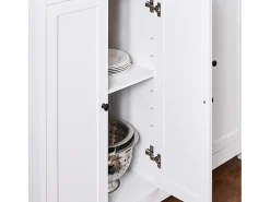 Aparador de Almacenamiento con Encimera Isla de Cocina Múltiple con 2 Puertas y 6 Estantes KNL09-WN SoBuy ES