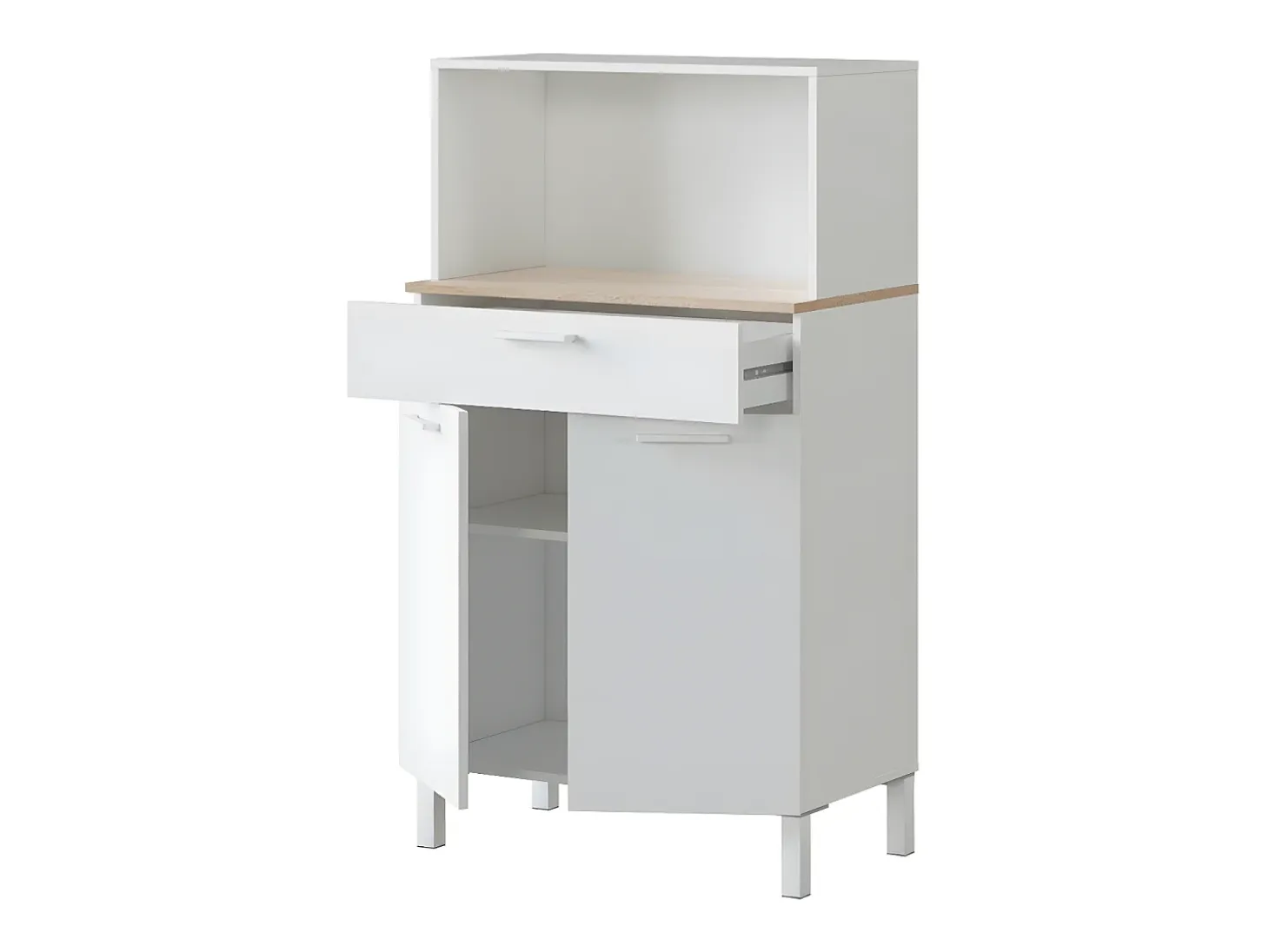 Aparador de cocina 2 puertas y 1 cajón L72 cm - Kira