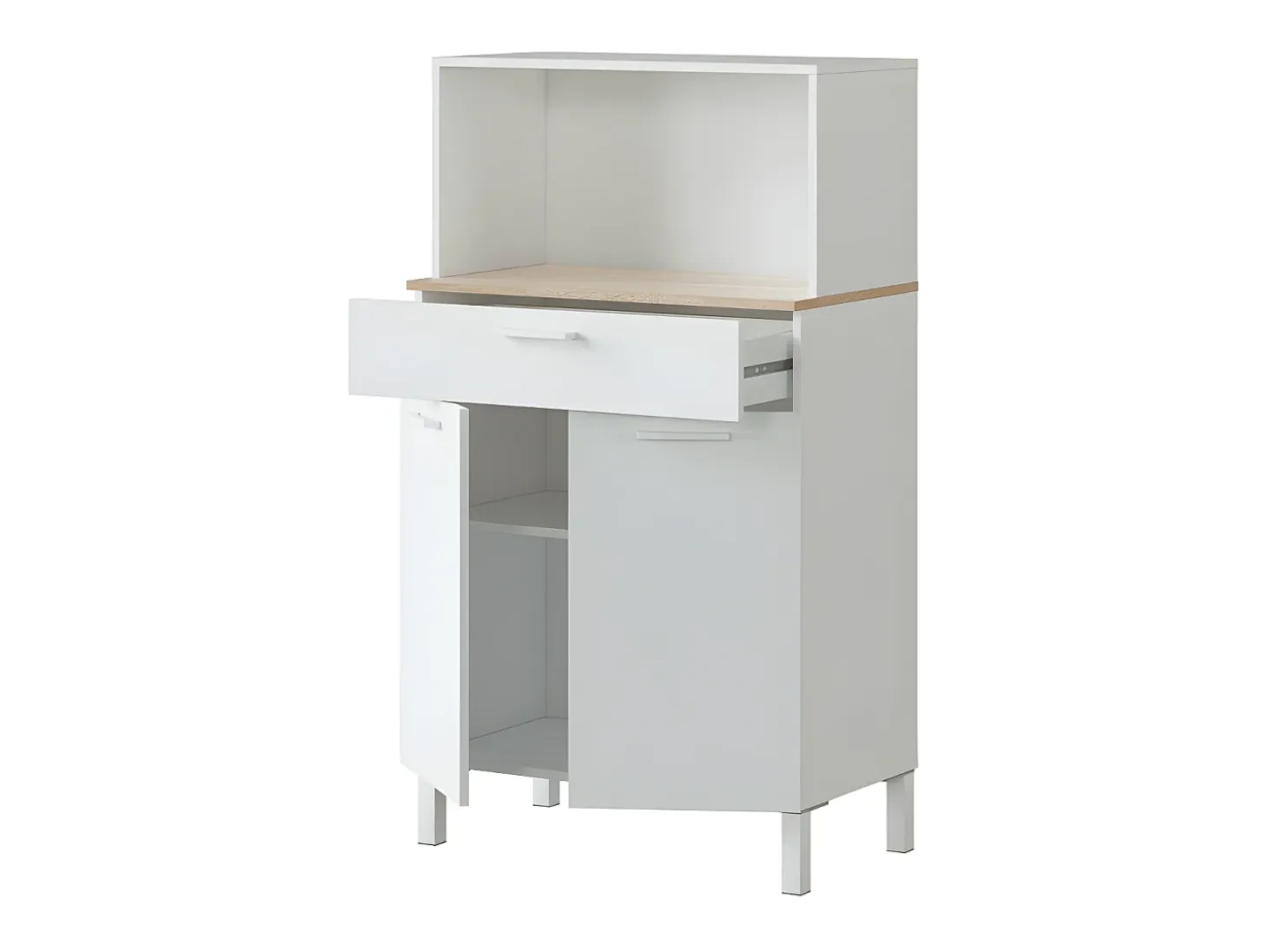 Aparador de cocina 2 puertas y 1 cajón L72 cm - Kira