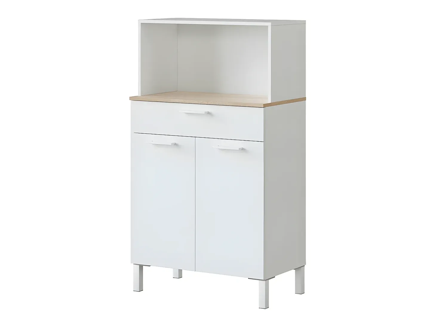 Aparador de cocina 2 puertas y 1 cajón L72 cm - Kira