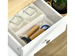Aparador de cocina blanco 101x40x85 cm HOMCOM