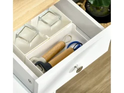 Aparador de cocina blanco 101x40x85 cm HOMCOM