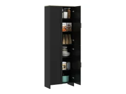 Aparador de cocina Dami Homcom 4 puertas + 6 estantes ajustables negro 170,5x60x30 cm