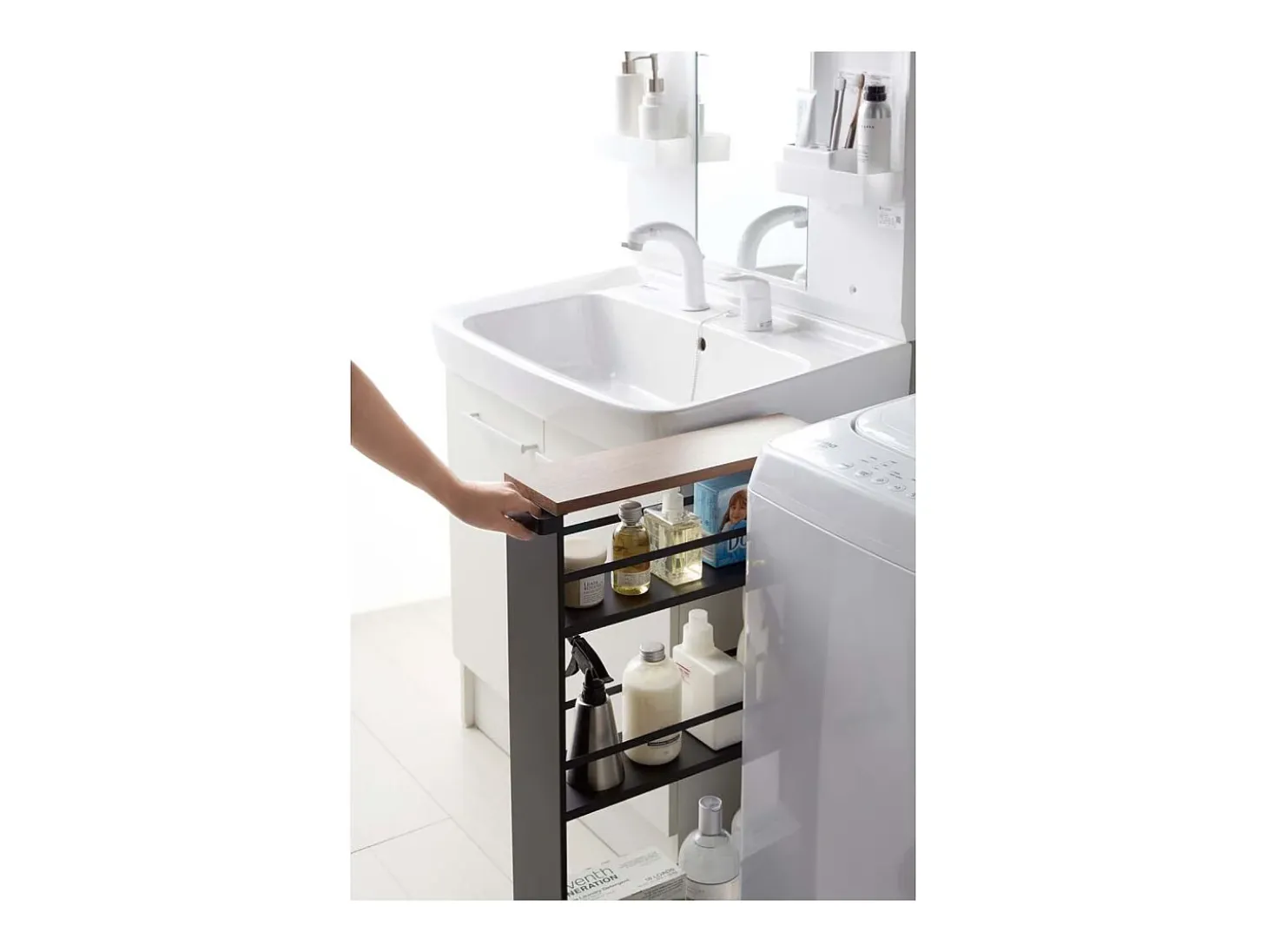 Aparador de cocina en metal y madera Torre