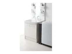 Aparador de cocina en metal y madera Torre