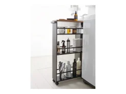 Aparador de cocina en metal y madera Torre