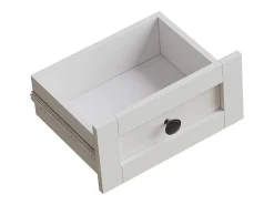 Aparador de cocina moderno - 120 x 40 x 180 cm - con 4 puertas de cristal + 3 cajones + estantes + LED - MDF + cristal - blanco
