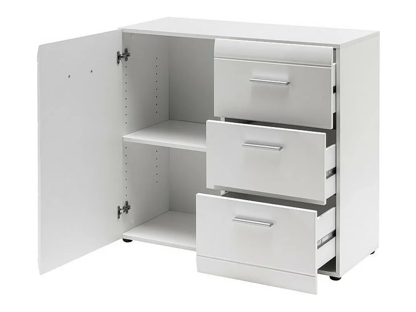 Aparador de diseño blanco 96x86x40cm Alama